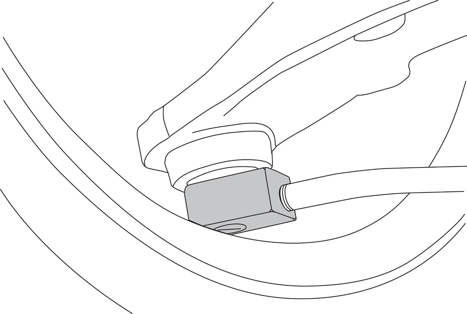 imageLisle 21600 Right Angle Grease Gun Adapter