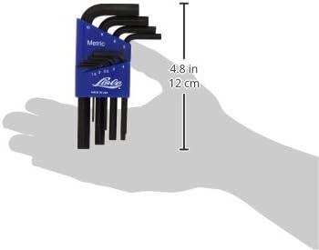 imageLisle 42500 12 Piece SAE Long Arm Hex Key Set in Steel CaseMetric Hex Key Set