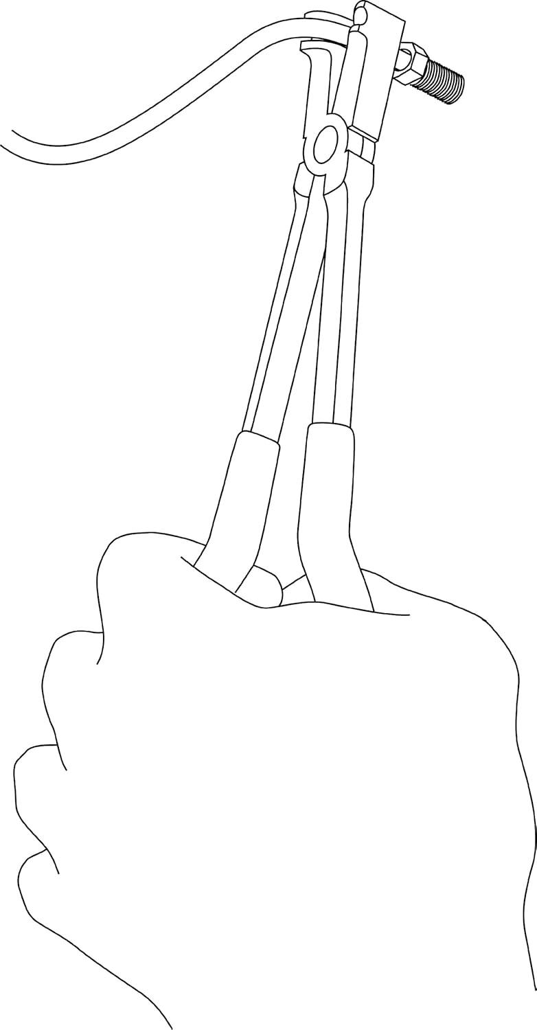 imageLisle 44150 316quot Tubing Bender Pliers Grey with Silver