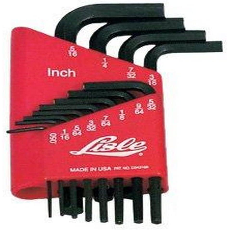 imageLisle 42500 12 Piece SAE Long Arm Hex Key Set in Steel CaseStandard Long Arm Hex Key Set